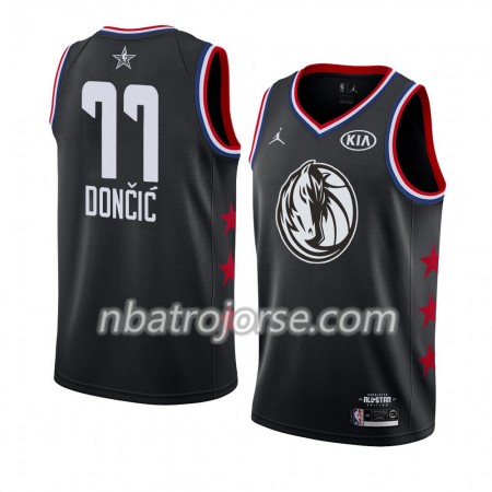 Män Dallas Mavericks Tröja Luka Doncic 77 2019 All-Star Jordan Brand Svart Swingman